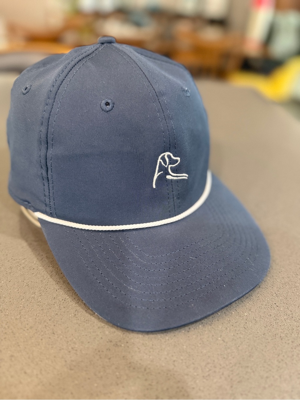 Rhoback Golf Performance Rope Snapback Hat Mens Navy Blue Ridgeback Logo